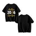 thumbnail image 4 of 2026 Happy New Year T-Shirt 𝓴𝓲𝓭𝓼 Black T-Shirt With Gold Glitter Design, Festive Party Tee For New Year Celebration, Casual Holiday Top For 𝓴𝓲𝓭𝓼 100cm, 4 of 7