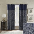 thumbnail image 4 of JLA Home INC Aubrey Jacquard Panel Pair Navy 50x84, 4 of 4