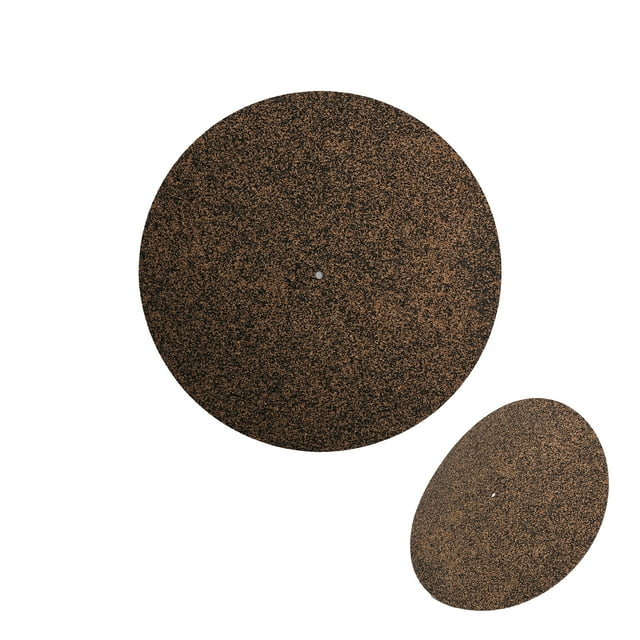 Ymiko Cd Bag Cd Storage 12in Vinyl Record Mat Pad Cork Non‑Slip Anti‑Static Turntable Slipmat For Records Dvd Player Case