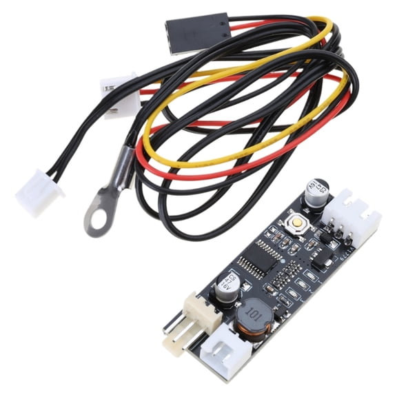 DC12V PWM Speed Controller Fan Speed Governor 2-3 Wire Computer Temperature Control Switch for PC CPU Cooler Fan Alarm