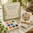 thumbnail image 3 of BingTong Sea Glass Mosaic Art Kit For Beginners,DIY Mosaic Craft Kit With Wood Easel, Insect & Floral Pattern Hand‑Making Supplies Set,Home Tabletop Decor For Adults Family Art Party H, 3 of 6