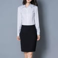 thumbnail image 6 of Womens Button Down Shirts Long Sleeve Work Blouses Collared Shirts Tops, 6 of 7