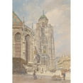 thumbnail image 3 of Franz Kopallik 11x14 Black Modern Framed Museum Art Print Titled - Vienna, St. Stephen's, North Tower, 3 of 5