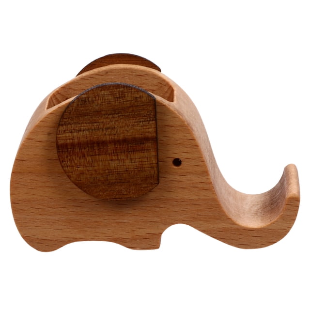 NIYANGLE Rentrée Scolaire Lot de 1 Support de Téléphone en Bois Multifonctionnel Design Simple Kaki pour École Restaurant