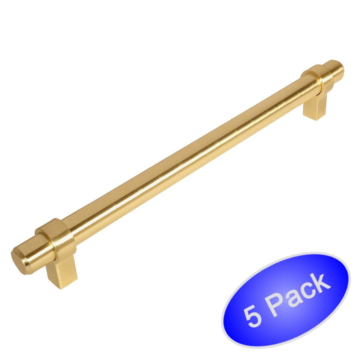 Cosmas 161224BB Brushed Brass Bar Handle Pull 87/8" (224mm