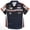 Navy Gradient, variant on Hot Wheels Toddler Boys' Racing Button Down Shirt Black Checkerboard