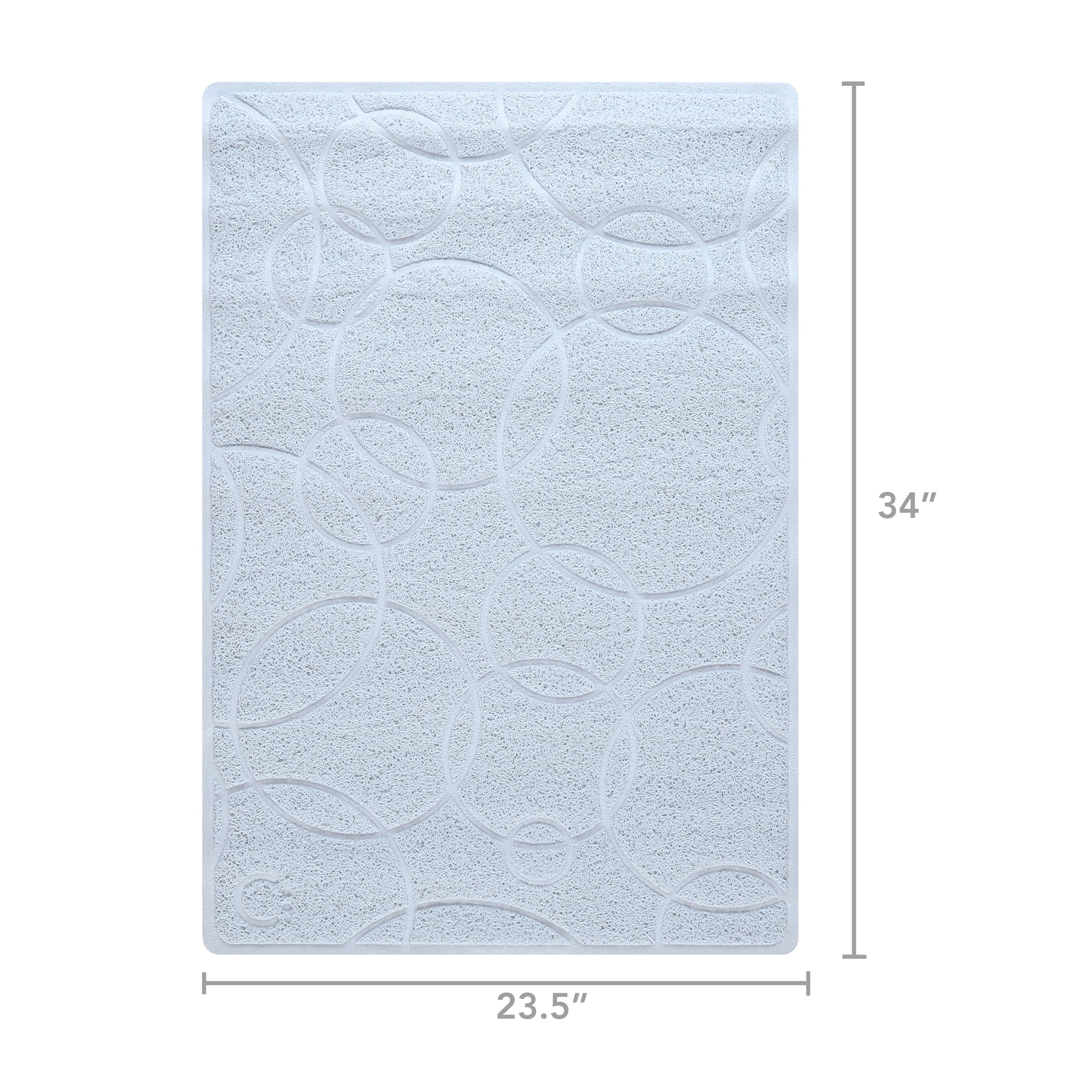 Ubbi Cat Litter Mat, Litter Catching Mat, Eliminate Tracking, Gray