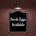 thumbnail image 2 of Fresh Eggs Available BLACK Aluminum Composite Sign 8.5''x10'', 2 of 9