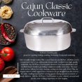 thumbnail image 2 of Cajun Cookware Aluminum Roaster Pan with Lid - 15-inch Roasting Pot - Easy to Clean Oval Cookware, 2 of 6