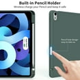 thumbnail image 5 of Kenke Case for iPad Air 11-inch M3/M2 (2025/2024), iPad Air 5th/4th Generation (2022/2020) Case with Pencil Holder, Trifold Stand Case with Soft TPU Back Cover, Auto Sleep/Wake, Dark Green, 5 of 8