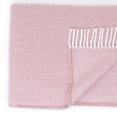 thumbnail image 4 of Pink and White Dreamy Soft Herringbone Throw Blanket, 4 of 5