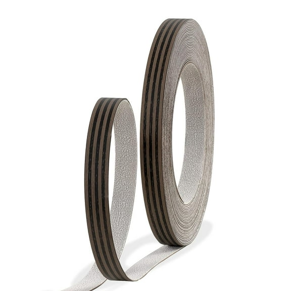 GSCIT Club Edge Banding, 3/4 inch x 25ft roll of Veneer Edge Banding -Pre-glued Flexible,Myriad Ribbonwood PVC Tape Banding for Cabinet Repair Furniture Restoration