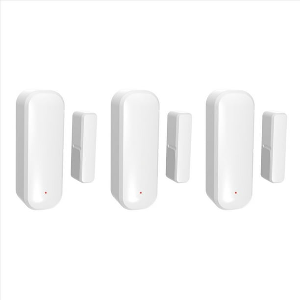 3X Sensores de Ventana de Puerta Tuya Zigbee Sensor de Puerta Magnético Inalámbrico Smart Life Control de Aplicación Remota