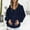 Navy, variant on Womens 2025 Oversized Hoodies Long Sleeve Drawstring Solid Sweatshirts with Pocket Loose Fit Going Out Fall Fashion Outfits