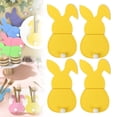 thumbnail image 2 of CoreLiving Easter Felt Cutlery Holder Bag Bunny Rabbit Shaped Napkin Ring Silverware Pouch for Spring Tableware Dinnerware Flatware Storage, 4 Pack, 2 of 9