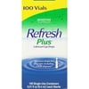 Refresh plus lubricant eye drops sensitive 100 ct. box