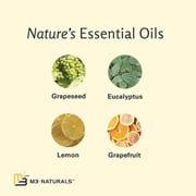 M3 Naturals Cellulite Massage Oil with Collagen and Stem Cell, Grapefruit & Lemon, 8 fl oz