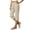 Beige #24, variant on Linen Pants for Women Petite Elastic Waist Capri Pants 2026 Summer Loose Vacation Capris Lightweight Lounge Baggy Trousers with Pockets M