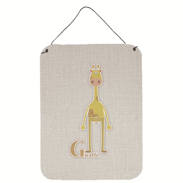 "Treasures Alphabet G for Giraffe Metal Print, 16 x 12, multicolor" Caroline's Treasures BB5732DS1216