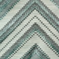 thumbnail image 3 of Fabric Mart Direct Teal, Beige Jacquard Fabric By The Yard, 54 inches or 137 cm width, 5 Continuous Yards Beige Jacquard Fabric, Geometric Waves, Upholstery Drapery Curtain Wholesale Fabric, 3 of 8