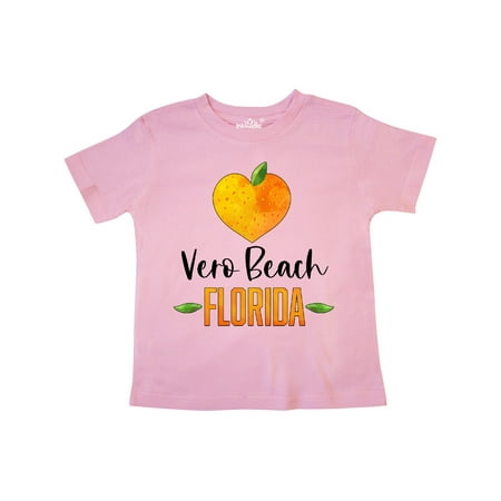 

Inktastic Vero Beach Florida Orange in Heart Gift Toddler Boy or Toddler Girl T-Shirt