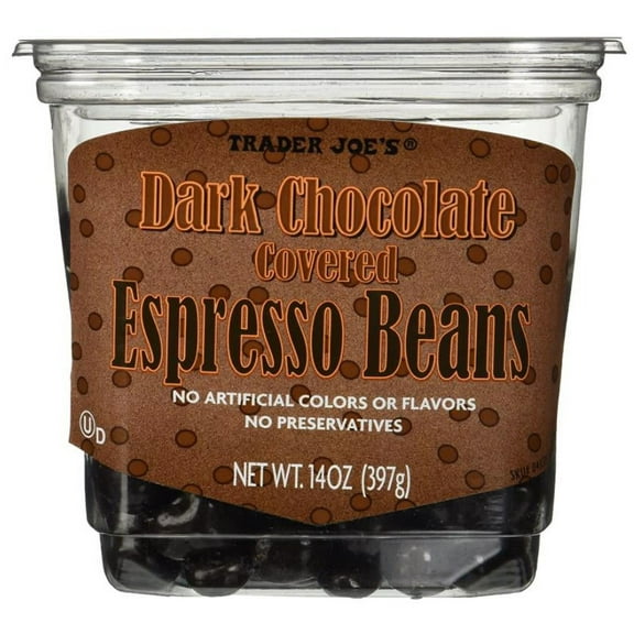 Trader Joe's Dark Chocolate Covered Espresso Beans 14 oz.