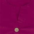 thumbnail image 7 of HLKJKLS T Shirts For Women Cotton Linen V Neck 3/4 Sleeve Loose Casual Holiday Beach Tunic Blouse Top Pink S-5Xl, 7 of 7