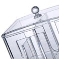 thumbnail image 3 of CNKOO Acrylic Cotton Swab Makeup Box Portable Cosmetics Organizer, 3 of 8