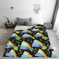 thumbnail image 5 of Lsque Watercolor St Patrick Day Pattern Fuzzy Fleece Throw Blanket Extra Large,Super Soft,Fluffy and Warm Blankets for Couch,Bed,All Season Use-40"x30", 5 of 7