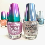 (2 pack) L.A. COLORS Mermaid Magic Nail Polish, Charms, 0.44 fl oz