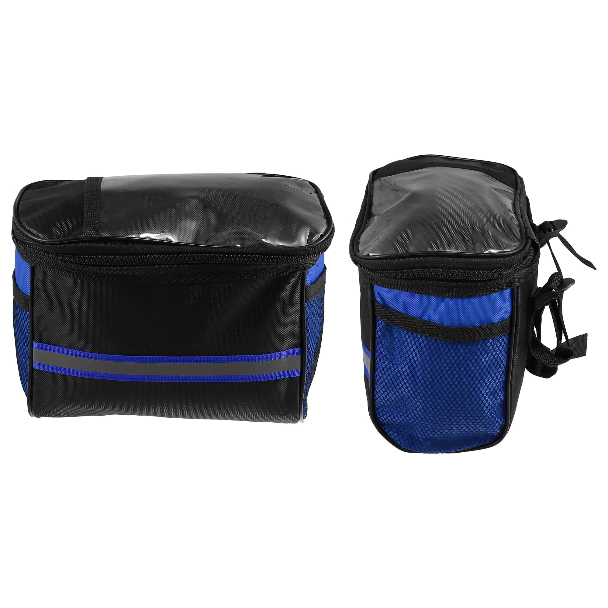 Unique Bargains 5L Capacity Bike Handlebar Bag with 7 Inch Touch Screen Holder Blue