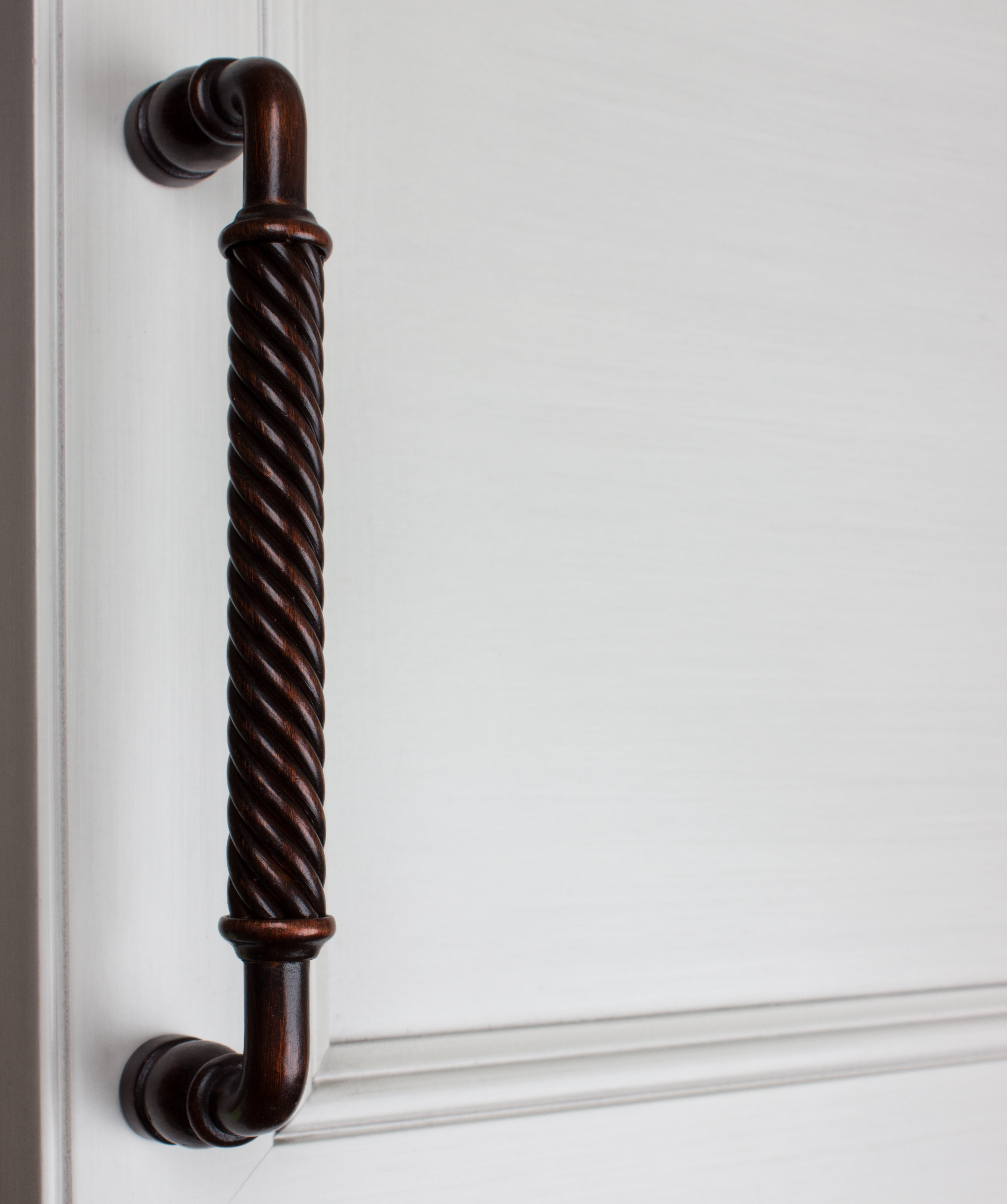 GlideRite 6-1/4 in. Center Rustic Bronze Twisted Cabinet Drawer Pull, Oil Rubbed Bronze - image 4 of 5