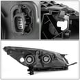 thumbnail image 5 of DNA Motoring For 13-16 Ford Escape Euro Black Amber Corner Headlight Lamp Pair Replacement, 5 of 5