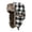 Black, variant on Xijirk Buffalo Plaid Lined Trapper Hat with Snap Flip Face Flap Adjustable Chin Strap Windproof Thermal Headwear for Skiing Snow Travel Cold Weather,Black,One Size
