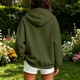 thumbnail image 5 of Trendy Women's Oversized Hoddies Pullover Zip UpCasual Long Sleeve Oversized Hooded Sweatshirts Hoodie Jackets With Pockets, 5 of 9