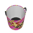 thumbnail image 5 of DouZhe Waterproof Collapsible Large Laundry Baskets, Skateboard Pizza Stripes Prints Circular Hamper with Handles, 5 of 7