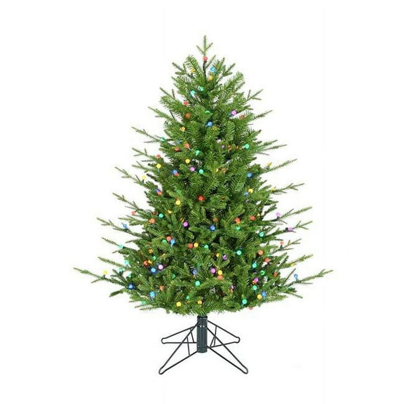 KSA 5' Pre-Lit Timberland Artificial Christmas Tree, Multicolor Lights