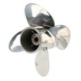 thumbnail image 1 of Outboard Marine Outboard Propeller 4 Blades 10 Spline Teeth Fit For 25-30HP 3in Gearcase, 1 of 8