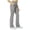 Grey, variant on Womens Travel Pants Straight Legs Elastic Waist Casual Trousers with Pockets