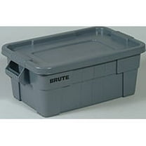 Rubbermaid Brute 1836781 Storage Tote with Lid, Gray