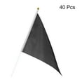 thumbnail image 3 of Black Flag Stick, Hand Held Small Mini DIY Flag 8.2x5.5 Inch Triangle Pack of 40, 3 of 5