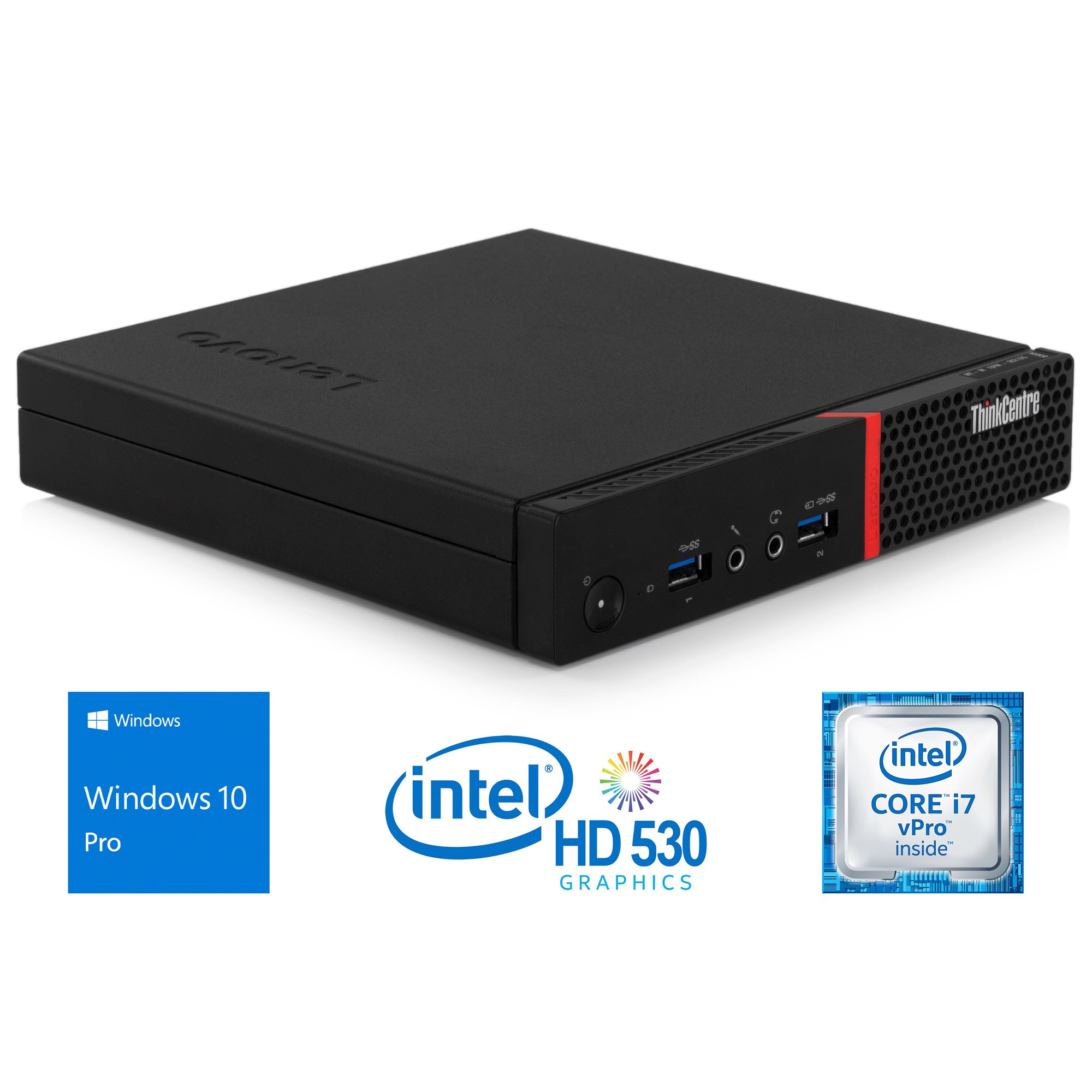 Refurbished Lenovo ThinkCentre M900 Mini PC, Intel Core i7-6700T