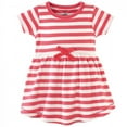 thumbnail image 2 of Touched by Nature Baby and Toddler Girl Organic Cotton Short-Sleeve Dresses 2pk, Strawberries, 5 Toddler, 2 of 3