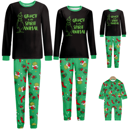 

Family Christmas Pajamas Sets Christmas Printed Sizes Baby-Kids-Adult-Pet Top and Pants Bodysuits Pajamas Set
