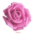 thumbnail image 3 of fastboy Pack of 50 Artificial Bionic Flowers Solid Color DIY PE Foam Simulation Roses Fake Flower Decorations Wedding Party Engagement Presents Rose Red, 3 of 9