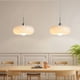 thumbnail image 3 of Lámparas Colgantes de Cristal Vintage para Restaurante, Bar, Sala de Estar, Cocina, Dormitorio, Iluminación de Techo LED para Interiores, Color Naranja., 3 of 5