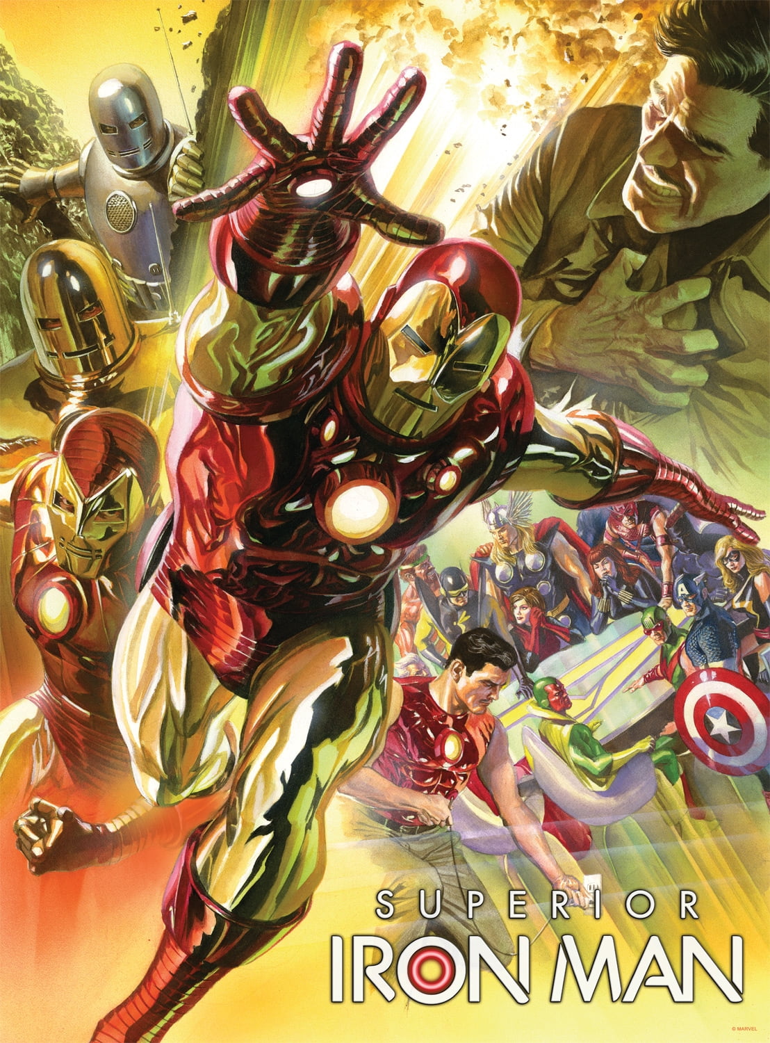 Buffalo Games 1000-Piece Marvel Superior Iron Man Interlocking Jigsaw Puzzle