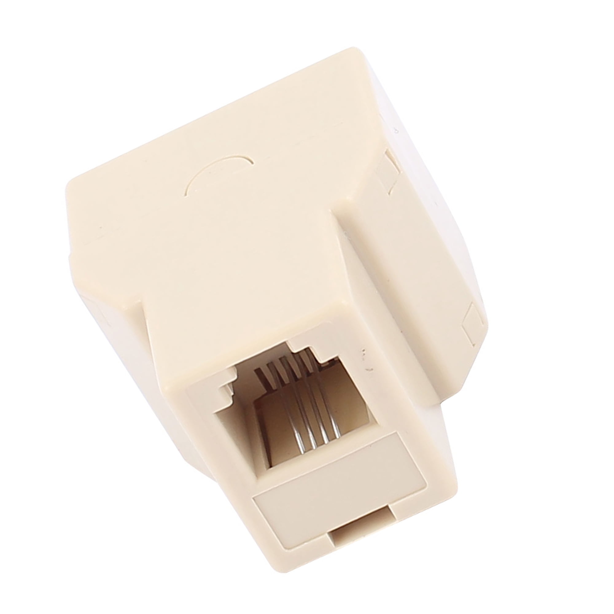 Unique Bargains 3 Way RJ11 6P4C Telephone Extension Connector Phone Jack Adapter Splitter