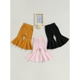thumbnail image 6 of GXFC 3Pack Baby Girls Flared Pants 6M 12M 18M 2T 3T Toddler Girl Casual Bell Bottoms Pants Trousers Fall Casual High Waisted Long Pants for Kids Girls, 6 of 8