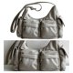 thumbnail image 5 of Bolso Bandolera Retro Con Múltiples Bolsillos Bolso Bandolera Hombro Errante PU (Gris), 5 of 9